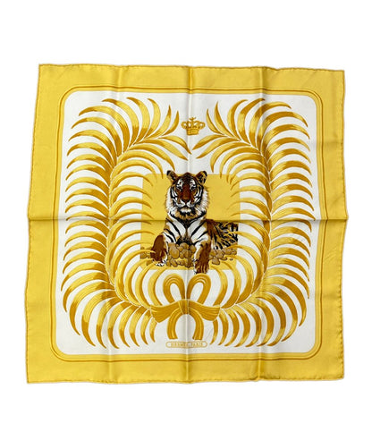 Hermes Scarf Carre 45 100% Silk Tiger Royal