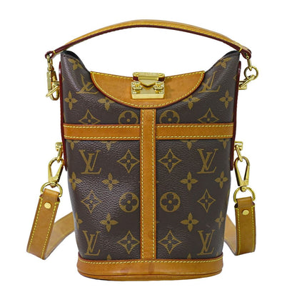 Louis Vuitton LV Duffle Monogram 2-Way Shoulder Bag Brown