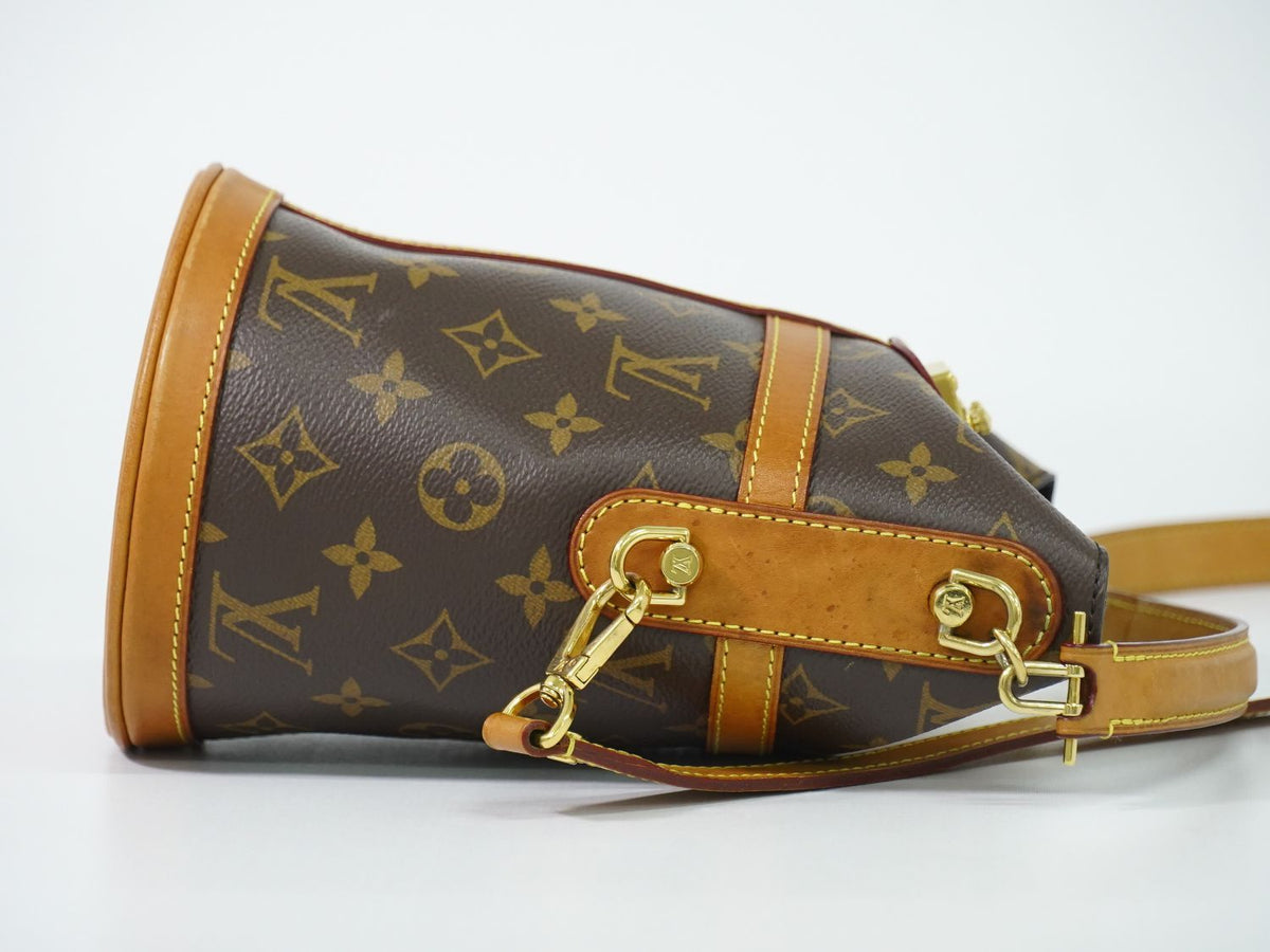 Louis Vuitton LV Duffle Monogram 2-Way Shoulder Bag Brown — view 4