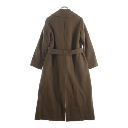 Max Mara S Poldo Virgin Wool Long Coat Brown — view 2