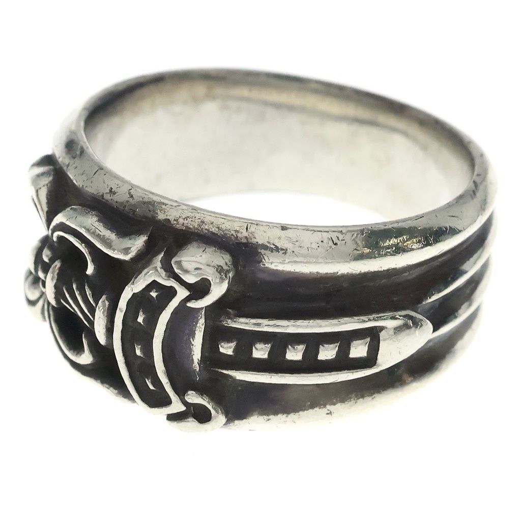 Chrome Hearts Dagger Ring Silver