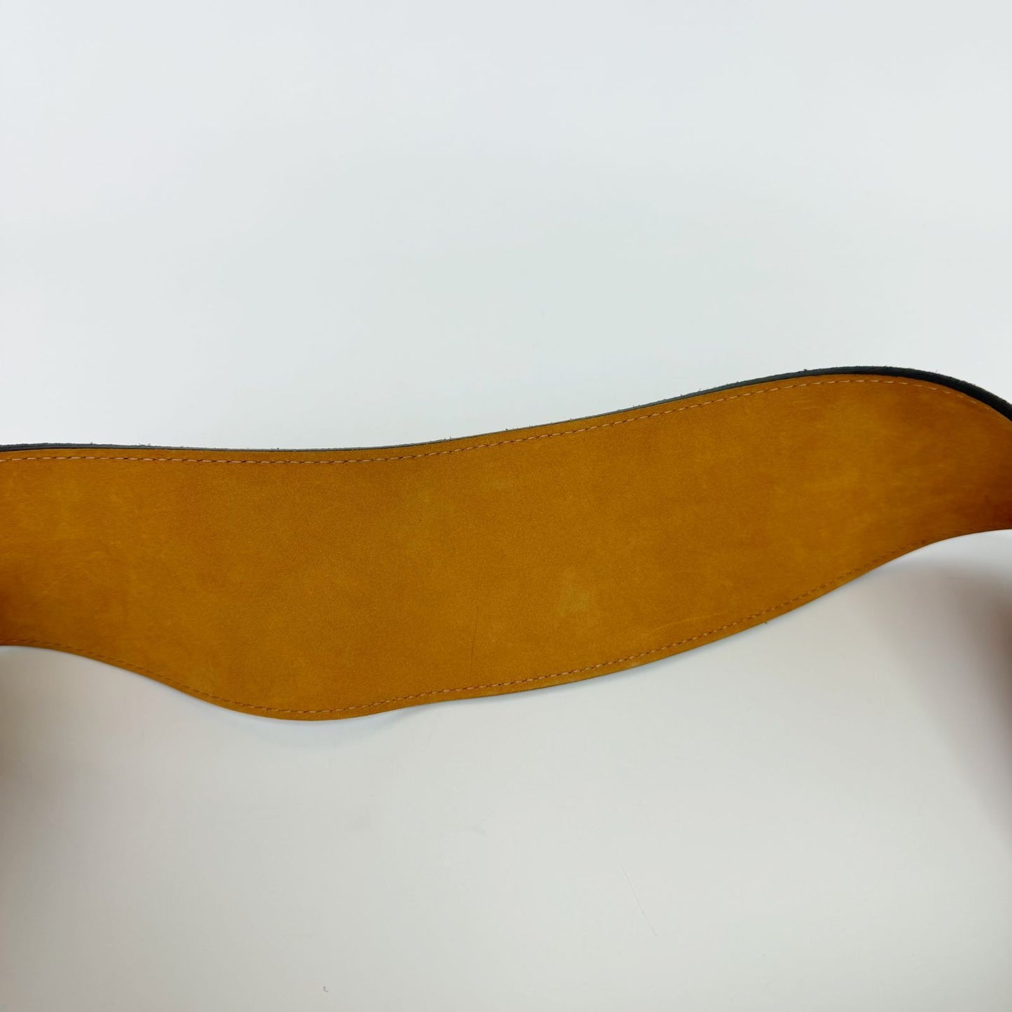 Loewe Suede Wide Hook Buckle Belt Brown Silver Vintage — view 8