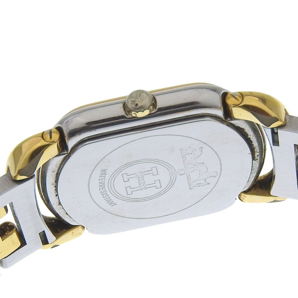 Hermes Rallye Stainless Steel Gold Plated Quartz Analog Display Dial Watch — view 5