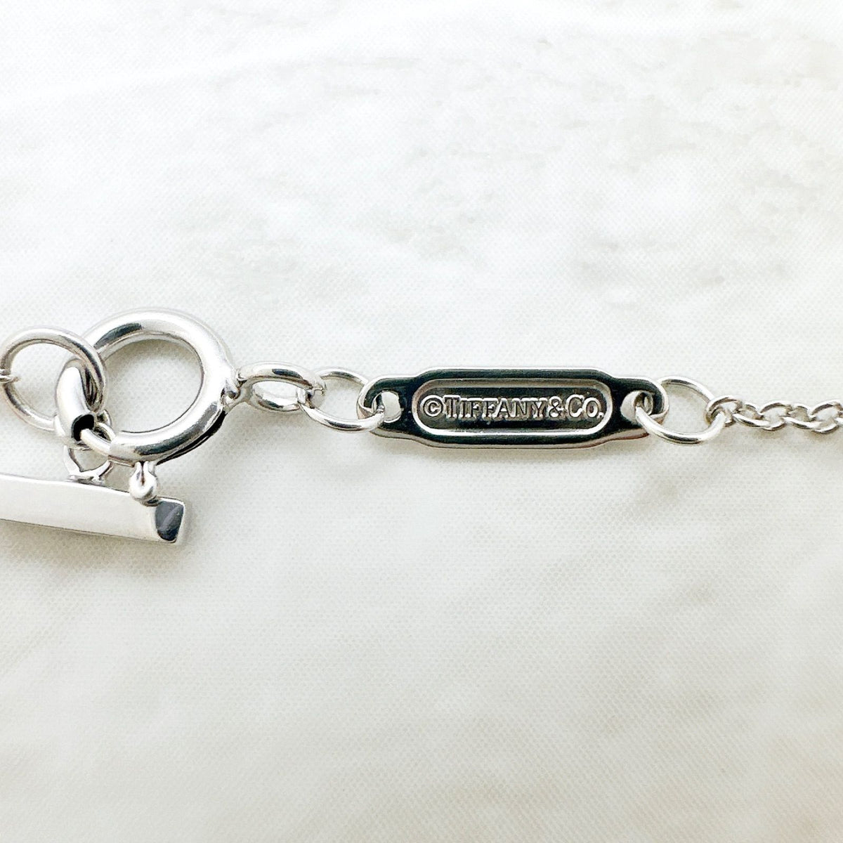 Tiffany & Co T Smile White Gold Necklace — view 7