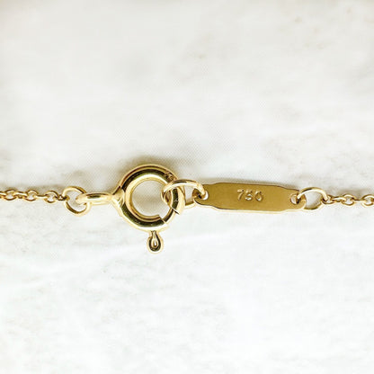 Tiffany & Co Open Heart Crystal Yellow Gold Necklace 41 — view 7