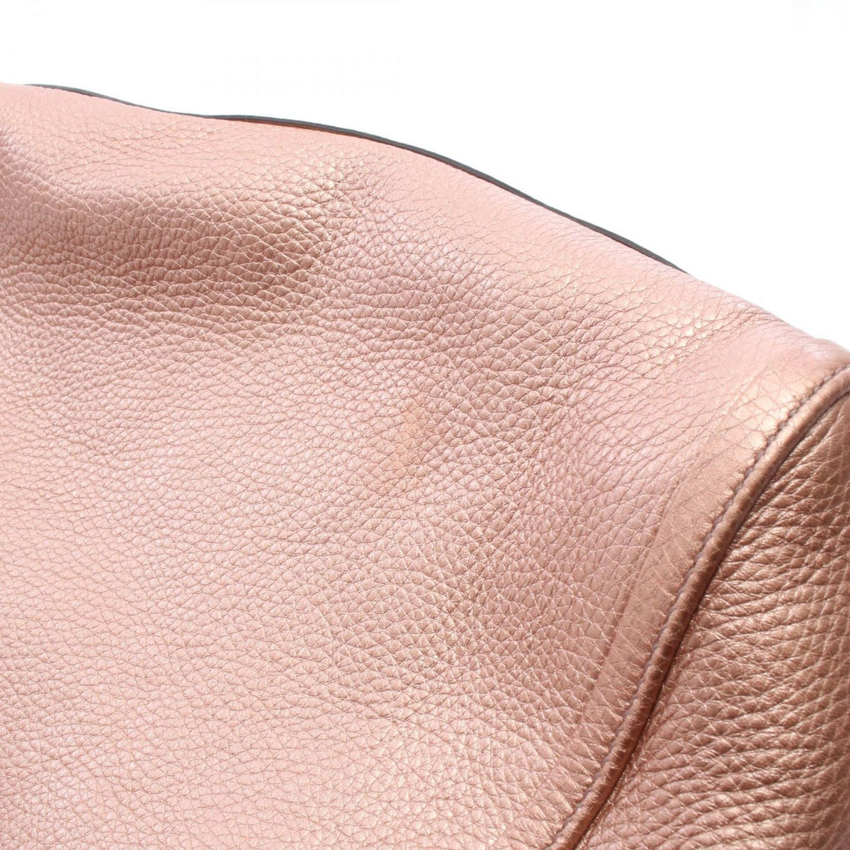 Gucci Tote Bag Soho Cellarius Interlocking G Metallic Pink Leather — view 7