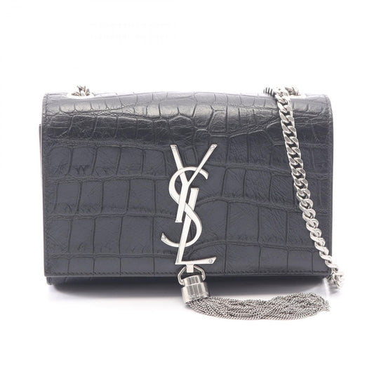 Saint Laurent Paris Shoulder Bag Kate Monogram Croco