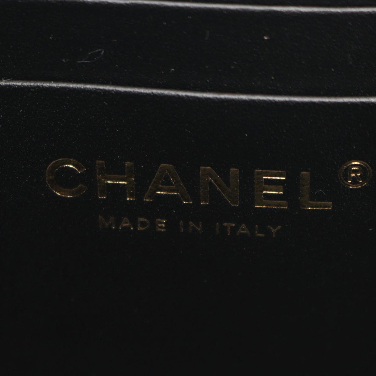 Chanel Shoulder Bag Quilted Vanity Black Caviar Leather Chain — view 4