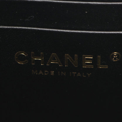 Chanel Shoulder Bag Quilted Vanity Black Caviar Leather Chain — view 4