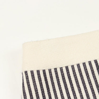 Celine Skirt Triomphe Button Stripe Wool Cotton — view 7
