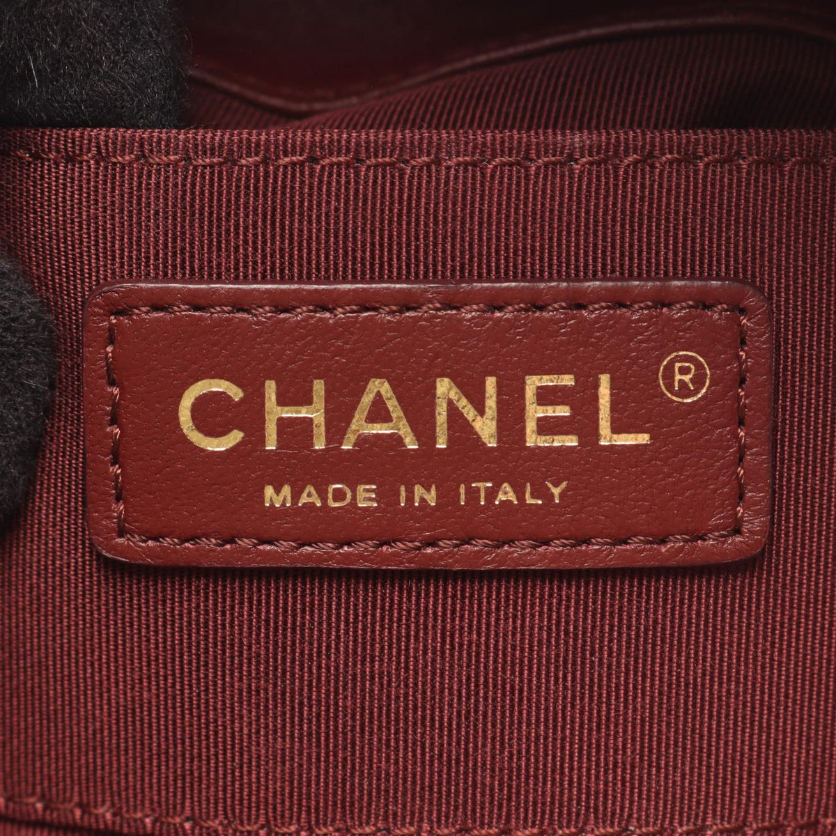 Chanel Shoulder Bag Paris Hamburg Navy Wool Small — view 4