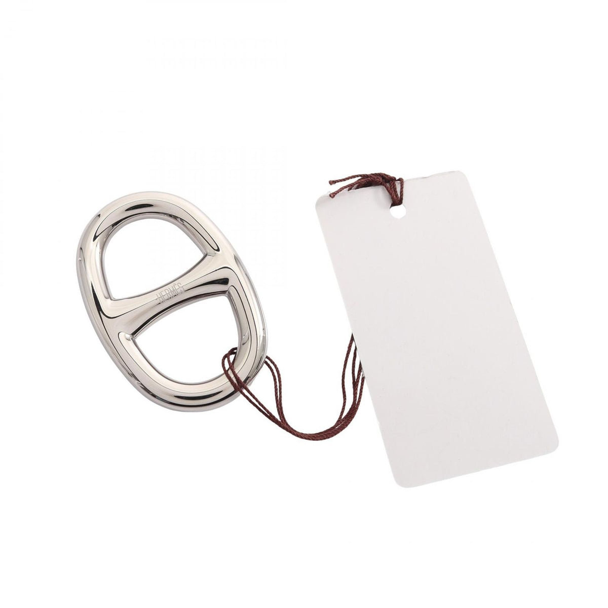 Hermes Scarf Ring Chaine D'Ancre Silver — view 2
