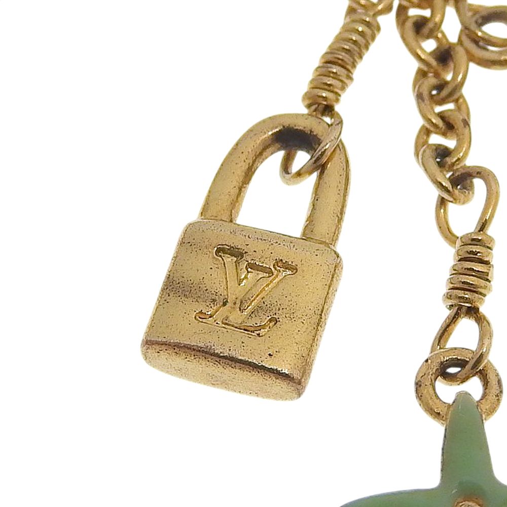 Louis Vuitton Creole All Sweet Monogram Gold Plated Earrings — view 5