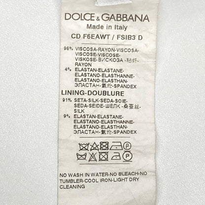 Dolce & Gabbana Black Floral Pattern Sleeveless Rayon Dress 36 — view 4