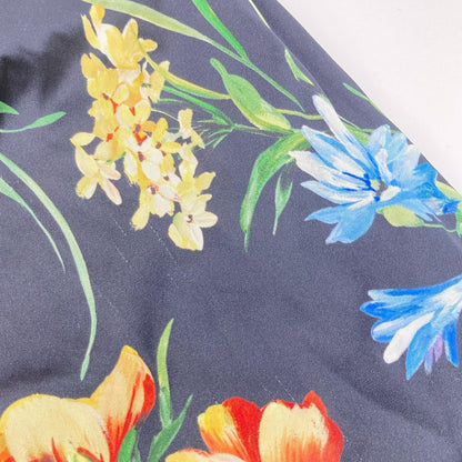 Dolce & Gabbana Black Floral Pattern Sleeveless Rayon Dress 36 — view 7