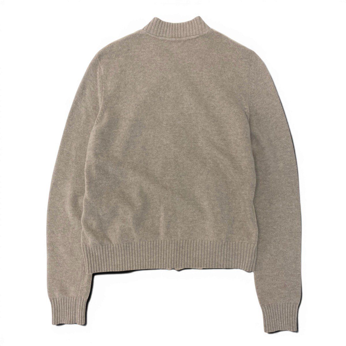 Max Mara Studio Suede Knit Contrast Jacket Wool Blend M Beige — view 3