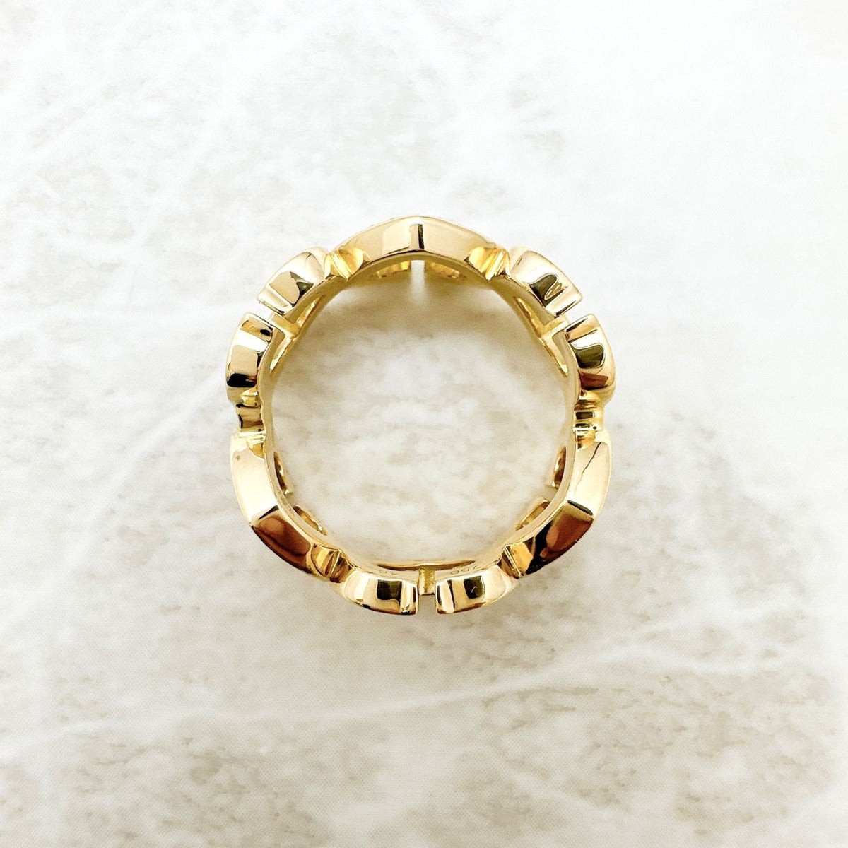 Cartier C Heart Diamond Yellow Gold Ring — view 6
