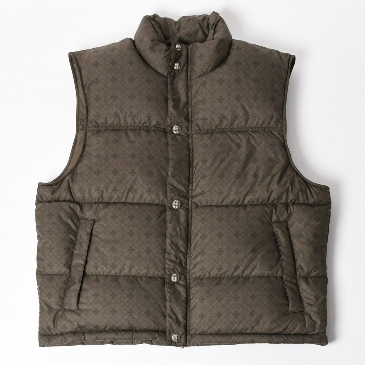 Chrome Hearts CH Plus Stiff Down Vest CH Khaki All Over Print M