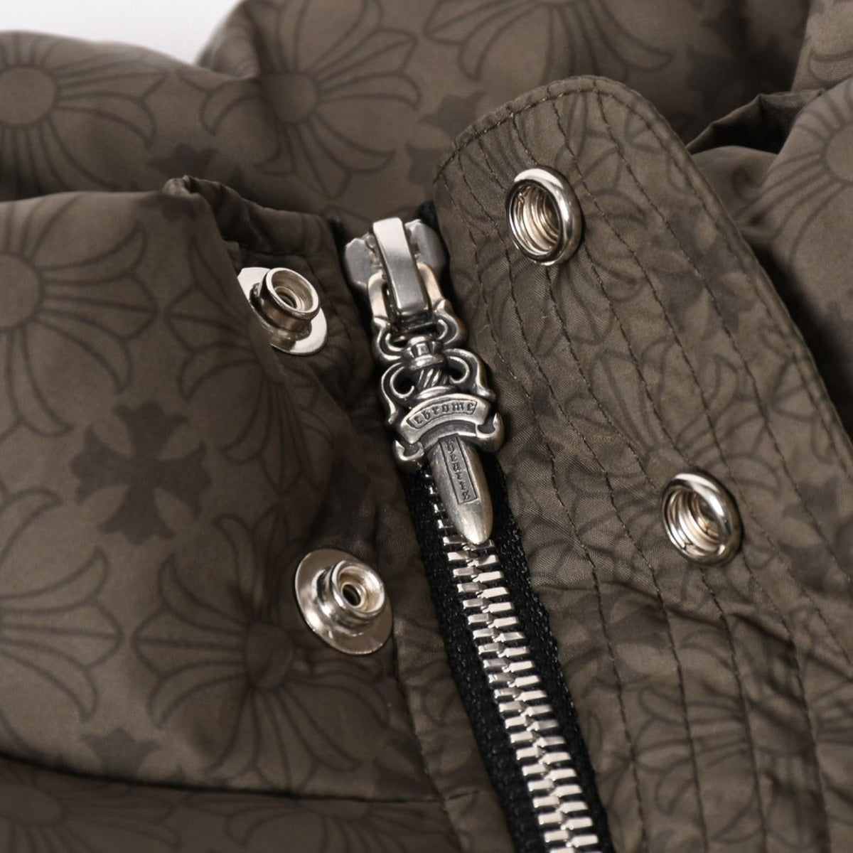 Chrome Hearts CH Plus Stiff Down Vest CH Khaki All Over Print M — view 6