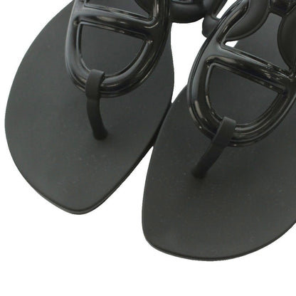Hermes Ejeri Thong Sandals Black 37 — view 3