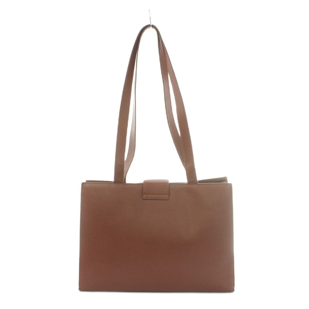 Celine Turnlock Tote Bag Leather Brown — view 2