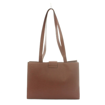Celine Turnlock Tote Bag Leather Brown — view 2