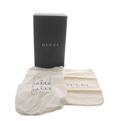 Gucci Loafers Slip on Logo Plate Suede Beige — view 7