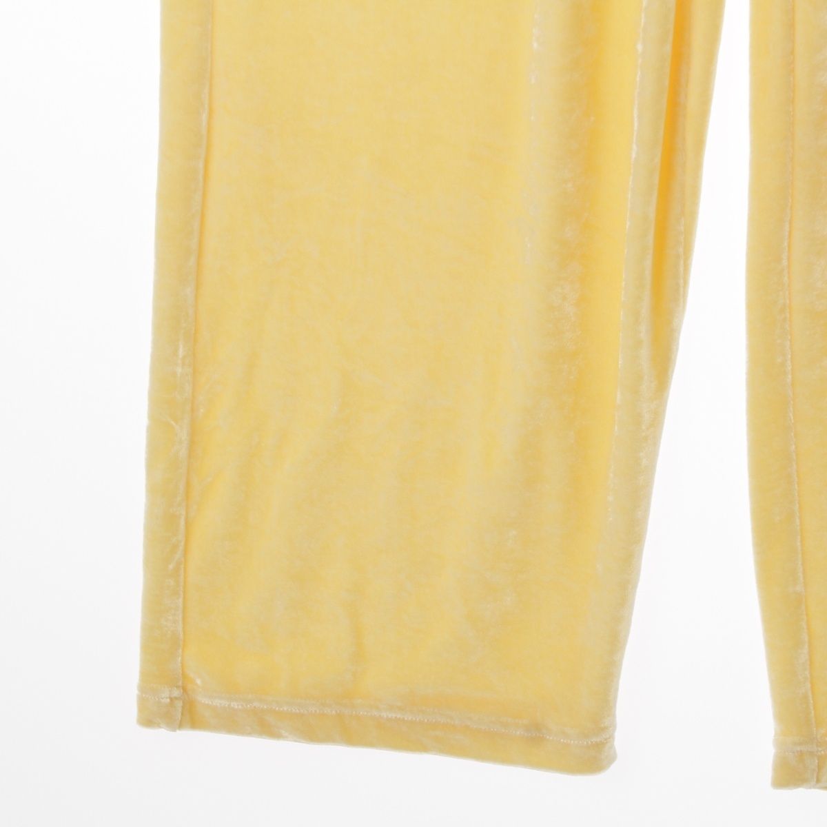 Balenciaga Rayon Velvet Easy Wide Track Pants Yellow — view 7