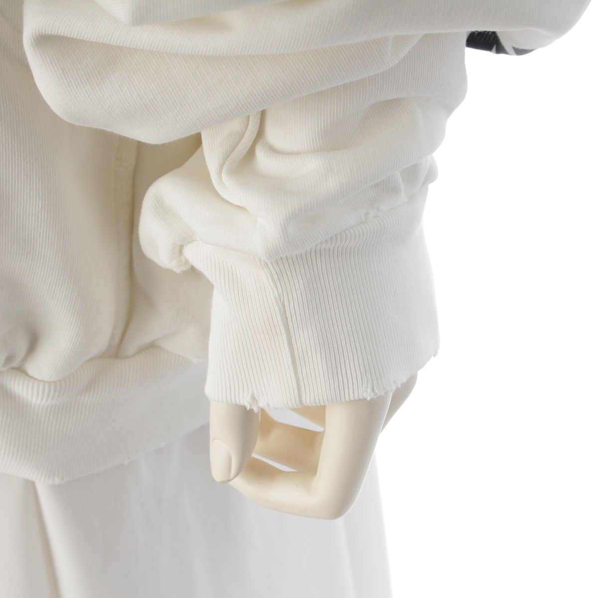 Balenciaga Top Re Ground Hoodie Pullover Top White — view 6
