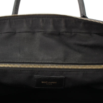 Saint Laurent Classic Museum Flat Leather Briefcase Black — view 7