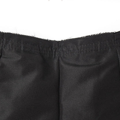 Prada Silk Polyester Archive Taffeta Pleated Skirt Black 38 — view 4