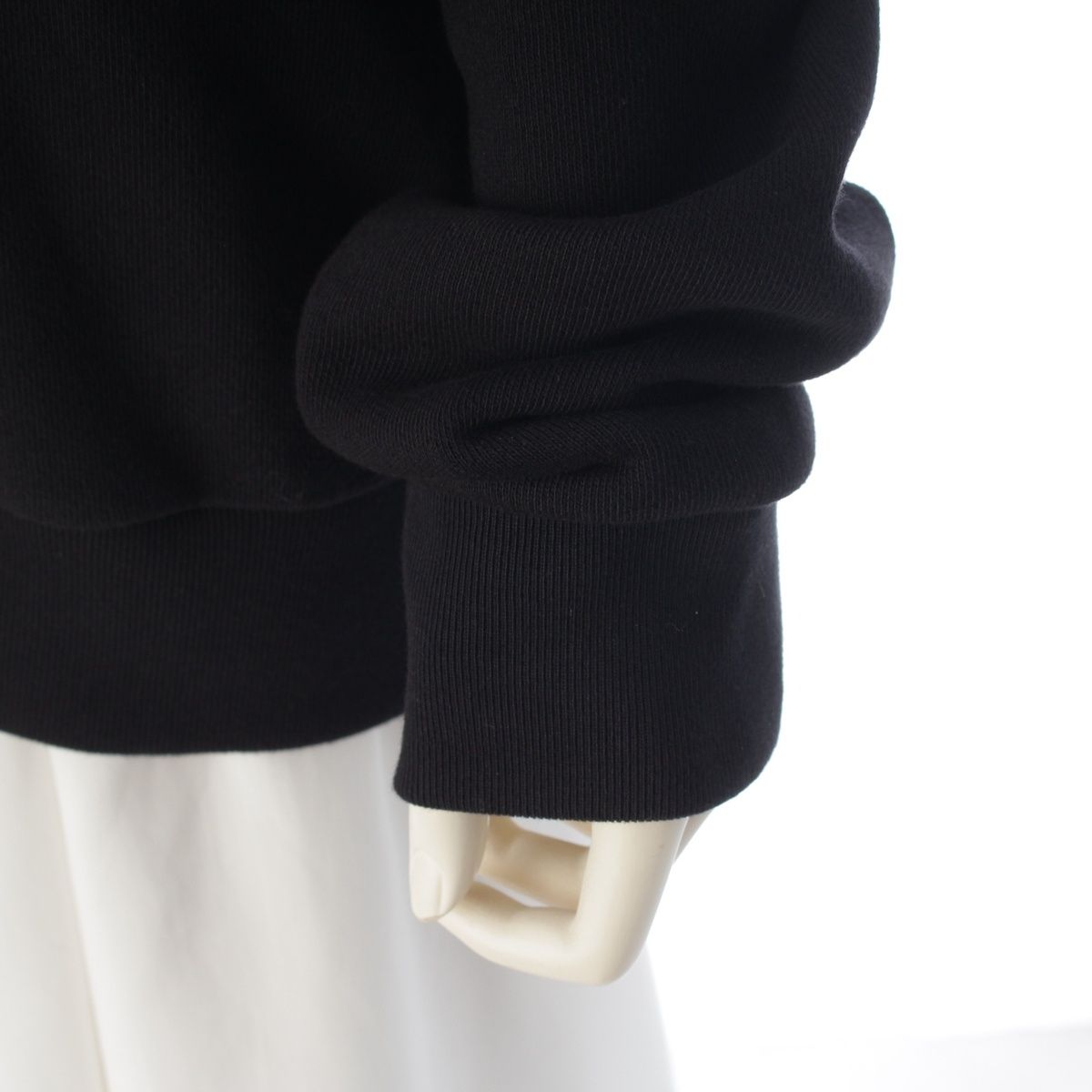 Gucci Logo Cat Hoodie Top Black — view 6