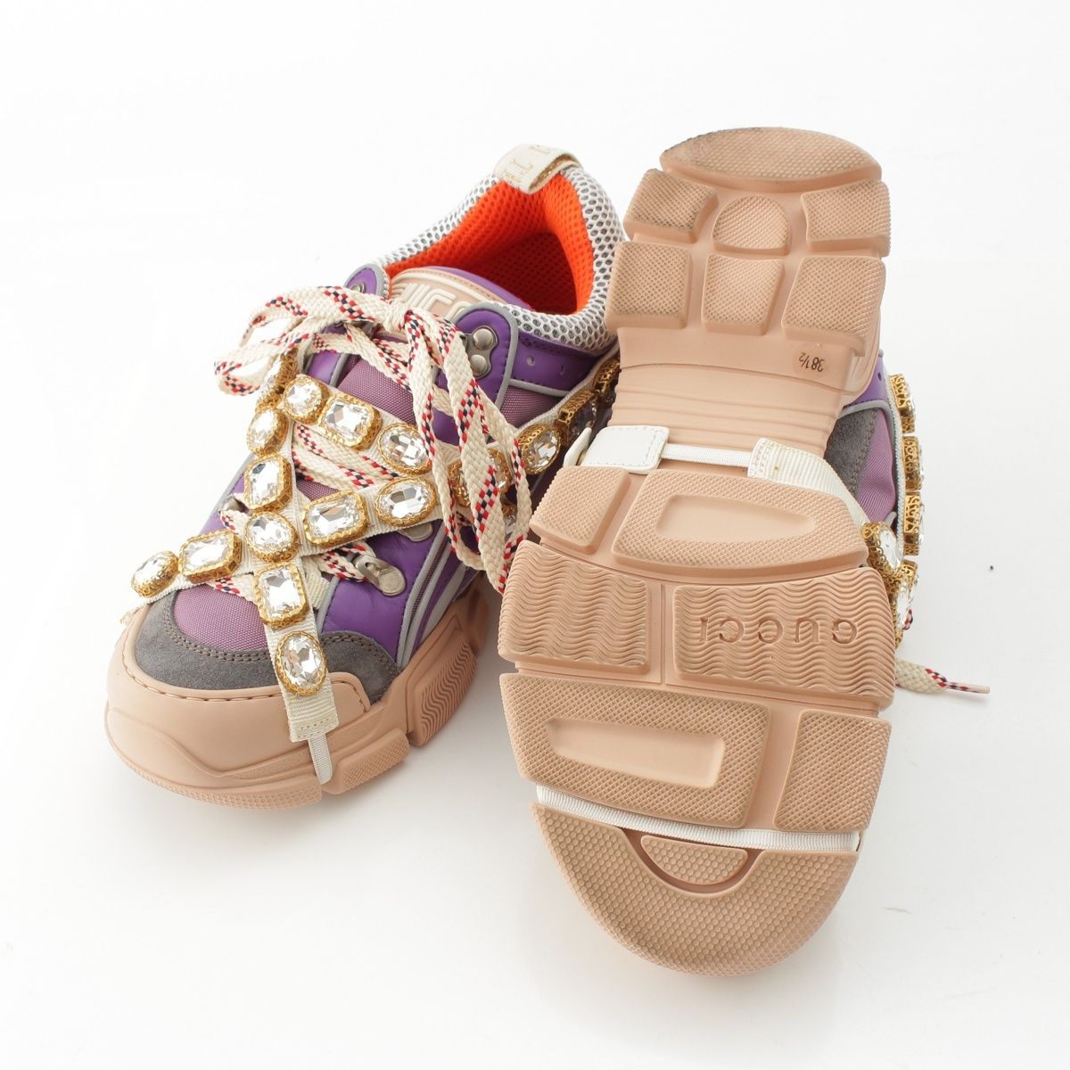 Gucci Flashtrek Visual Low Top Platform Sneakers Multicolor — view 5