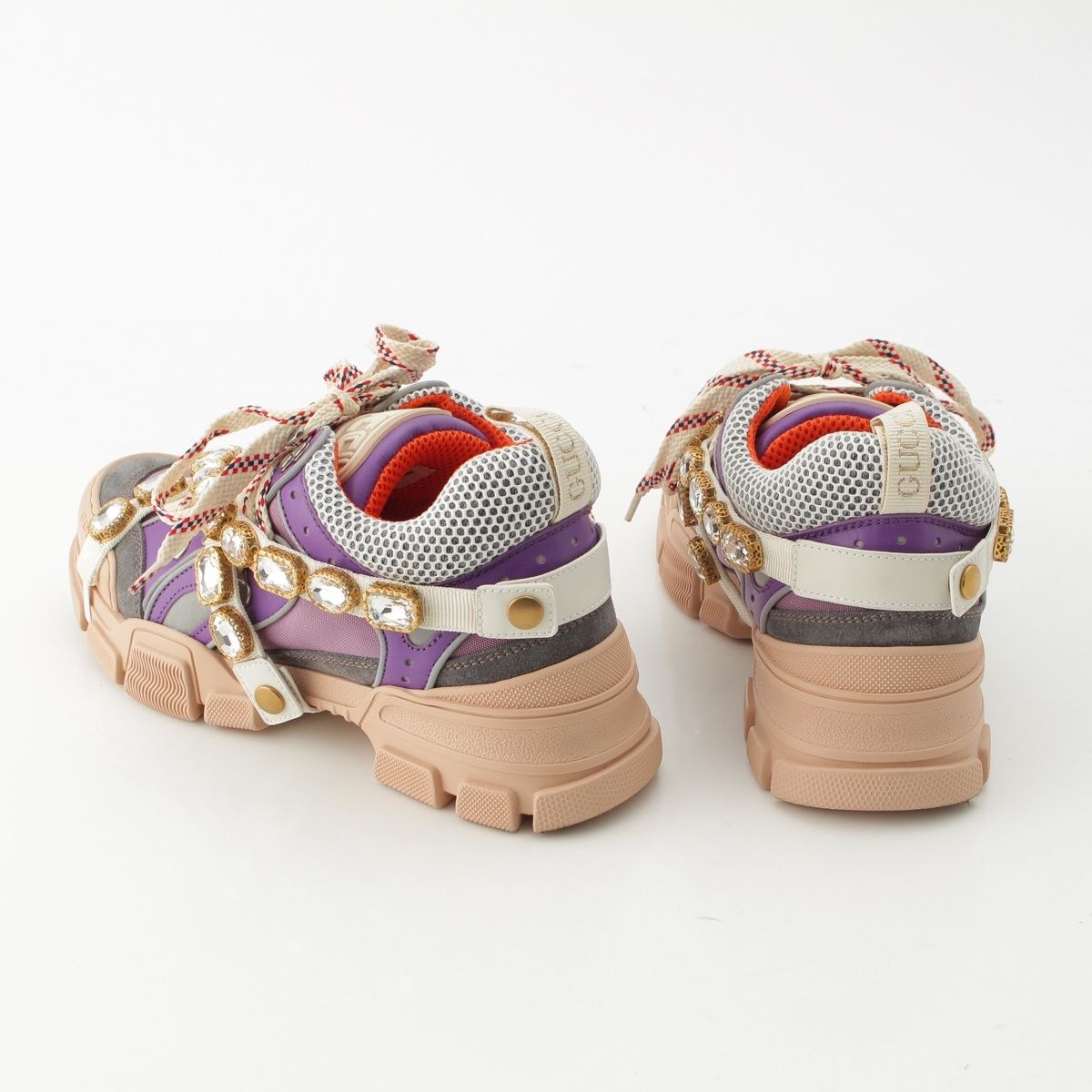 Gucci Flashtrek Visual Low Top Platform Sneakers Multicolor — view 4