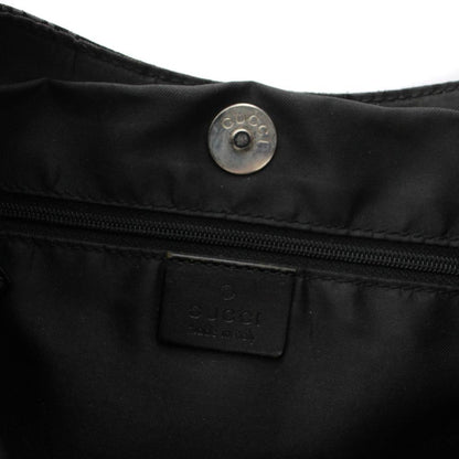 Gucci Shoulder Bag GG Pattern Suede Black 001 YM OH — view 6