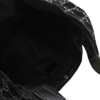 Gucci Shoulder Bag GG Pattern Suede Black 001 YM OH — view 5