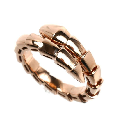 Bvlgari 18K Pink Gold Serpenti Vipa Ring