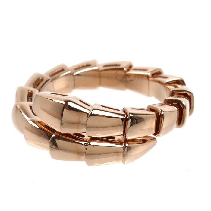 Bvlgari 18K Pink Gold Serpenti Vipa Ring — view 3