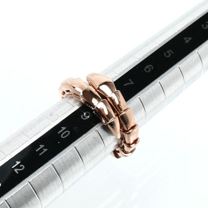 Bvlgari 18K Pink Gold Serpenti Vipa Ring — view 6