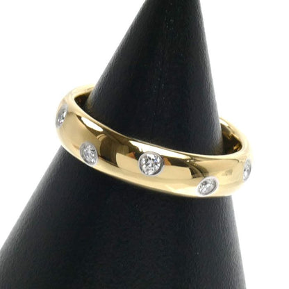 Tiffany & Co 18K Yellow Gold Platinum Dots Ring Diamond — view 2