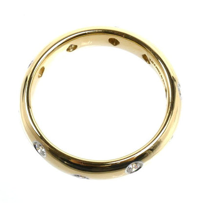 Tiffany & Co 18K Yellow Gold Platinum Dots Ring Diamond — view 3