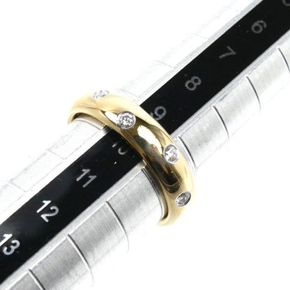Tiffany & Co 18K Yellow Gold Platinum Dots Ring Diamond — view 5