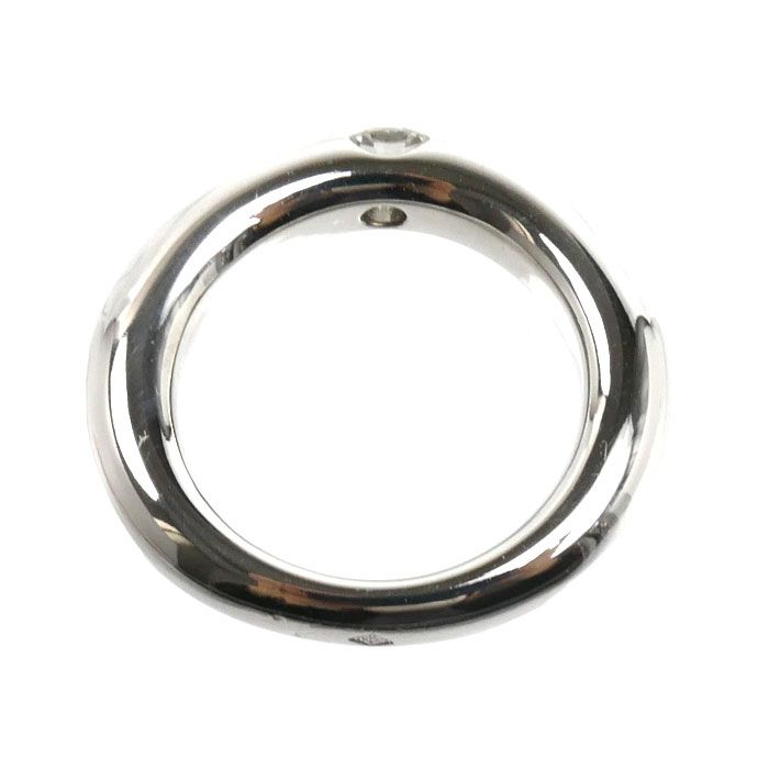 Cartier 18K White Gold Ellipse Ring Diamond — view 4