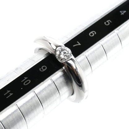Cartier 18K White Gold Ellipse Ring Diamond — view 6