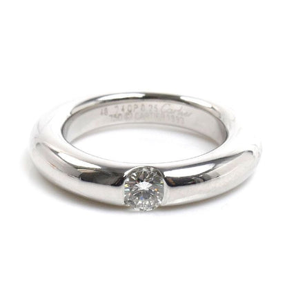 Cartier 18K White Gold Ellipse Ring Diamond — view 3