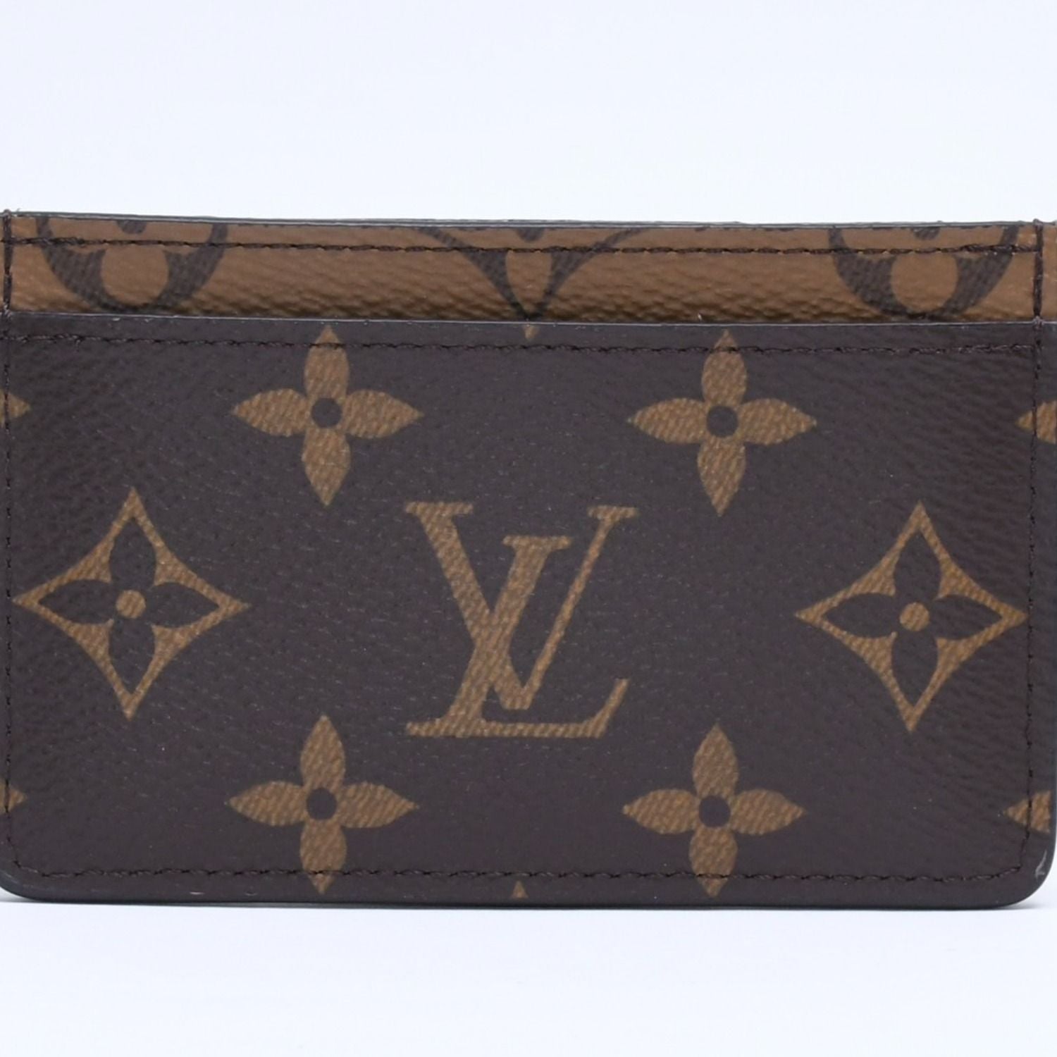 Louis Vuitton Card Case Porte Cartes Simple Monogram Brown — view 3
