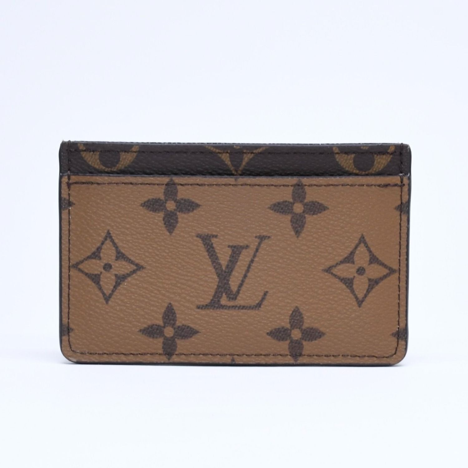 Louis Vuitton Card Case Porte Cartes Simple Monogram Brown — view 2