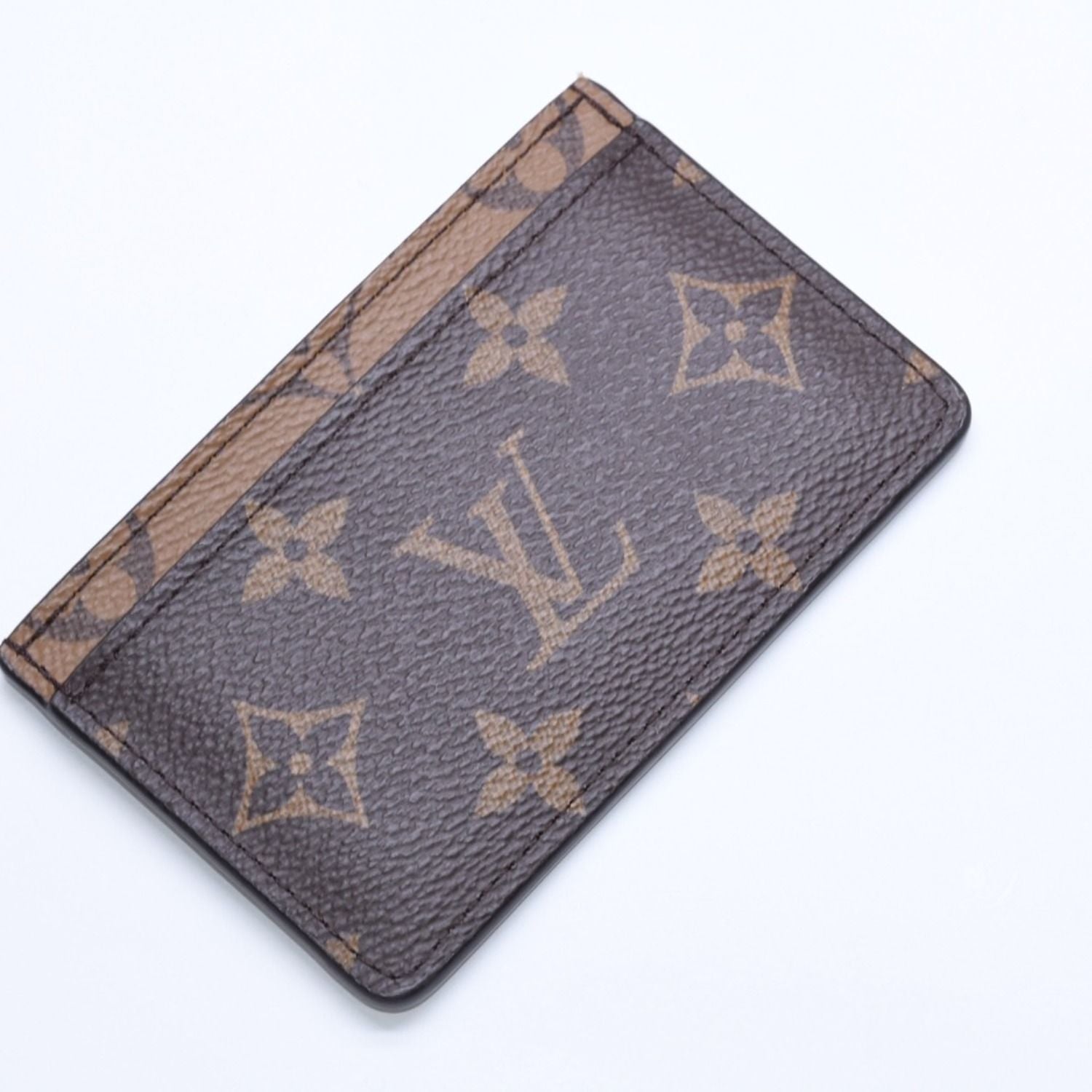Louis Vuitton Card Case Porte Cartes Simple Monogram Brown — view 5