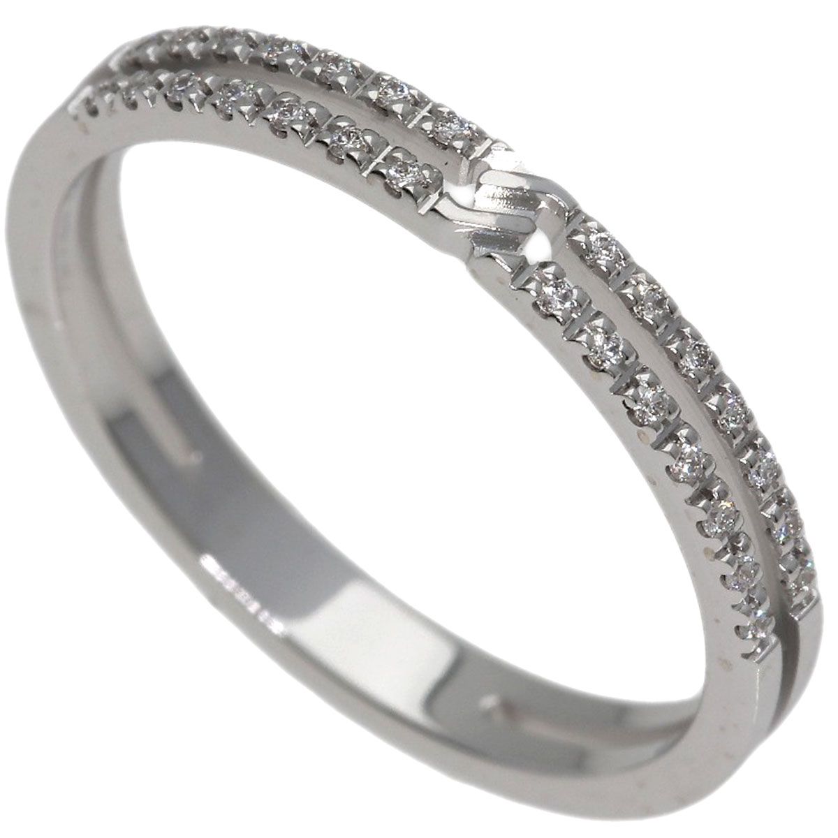 Gucci Infinity Diamond Ring 18K White Gold