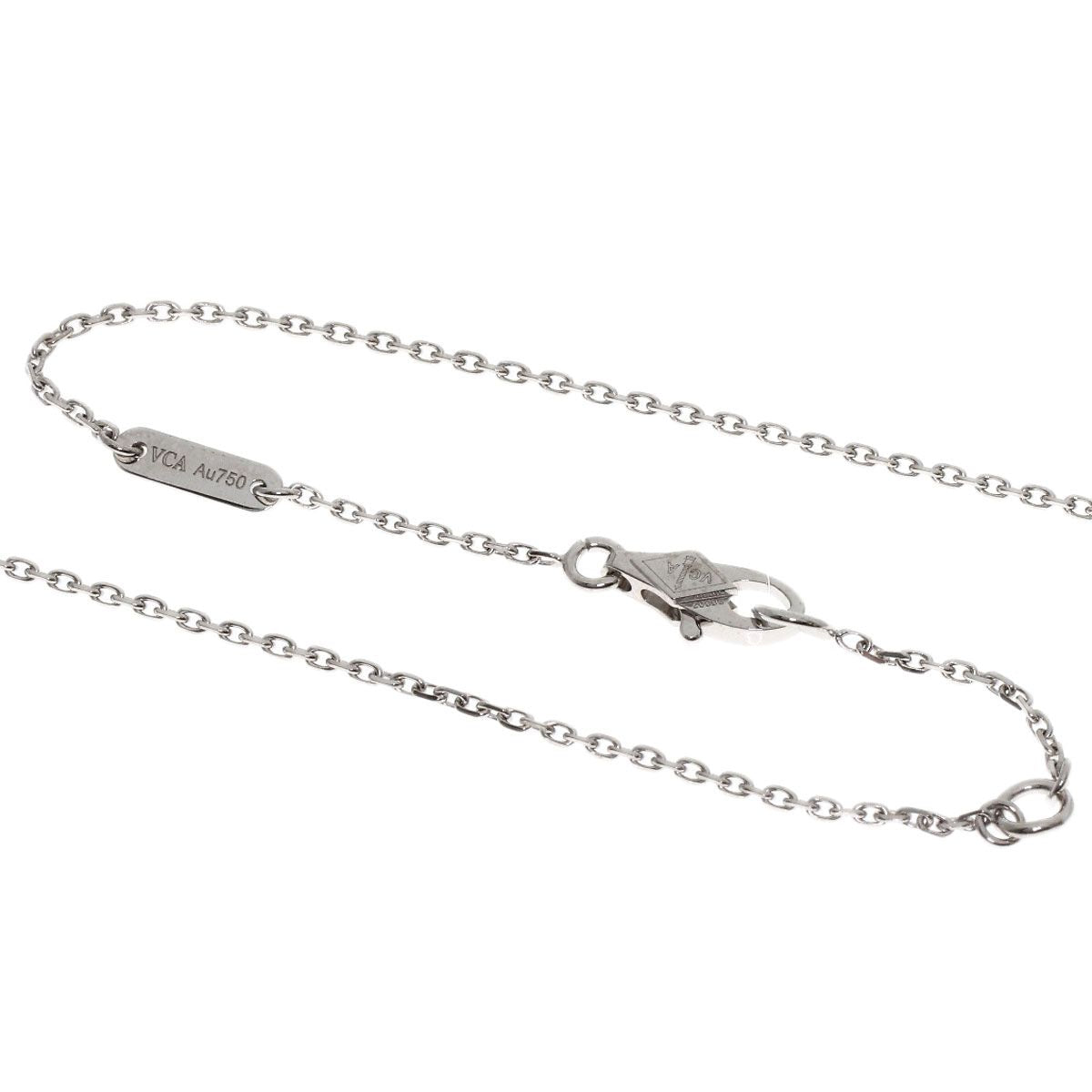 Van Cleef & Arpels Frivole Mini Diamond Necklace 18K White Gold — view 3